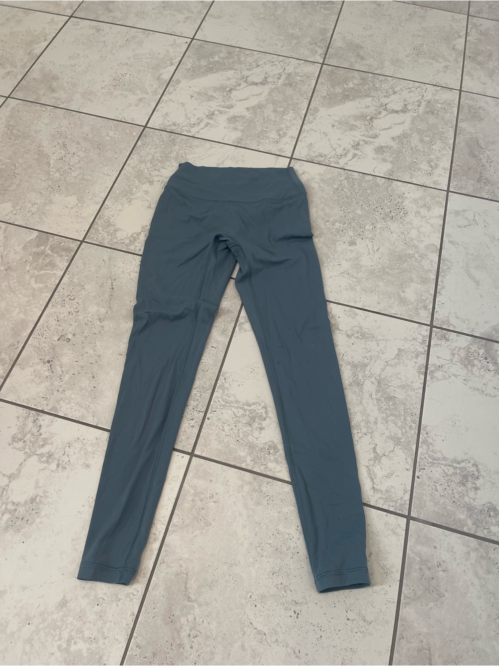 PARAGON Girls High-Waist Leggings in Slate Blue-Green